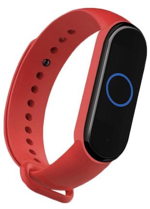 Ремешок colored strap для xiaomi mi band 5 / 6 coral red