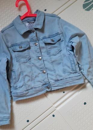 Джинсовая куртка джинсовка denim co 9-10 лет10 фото