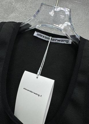 Черный топ alexander wang2 фото