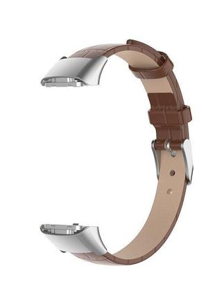 Ремешок leather strap для samsung galaxy fit r370 brown3 фото