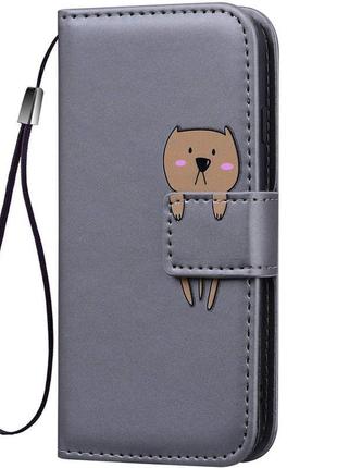 Чехол-книжка animal wallet для xiaomi redmi note 9t bear