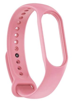 Ремешок silicone sport band xiaomi mi band 5 / 6 / 7 flesh pink1 фото