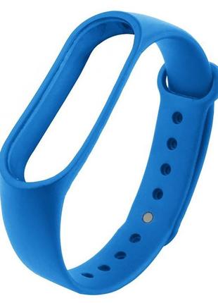 Ремінець colored strap для xiaomi mi band 3/4 світло-синій