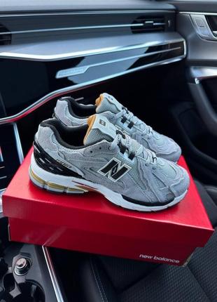 Мужские кроссовки new balance 1906d protection gray black gold5 фото