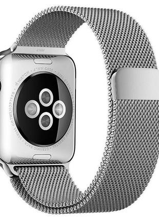 Ремешок milanese loop strap для apple watch 38 / 40mm silver