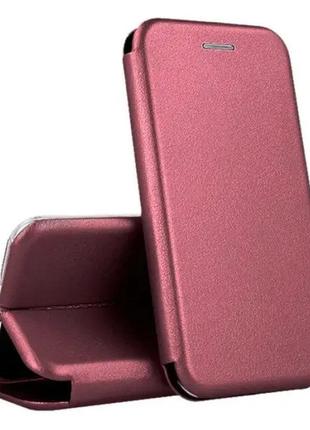 Чехол-книжка premium wallet poco m4 pro 4g marsala