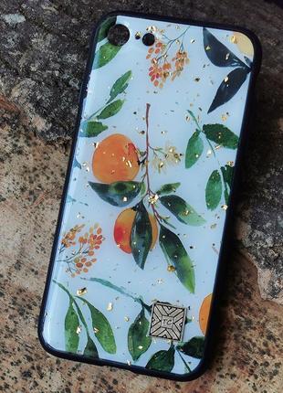 Чехол epoxy case для apple iphone 7 / 8 / se 2020 peaches