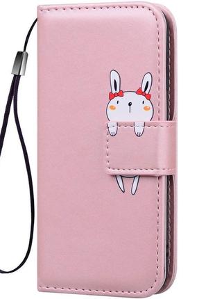 Чехол-книжка animal wallet для xiaomi redmi note 9t rabbit