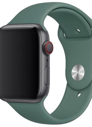 Ремінець silicone band apple watch 42 / 44 mm s / m grey green