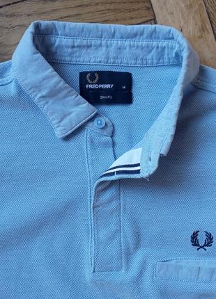 Мужская футболка поло fred perry oxford trim polo5 фото