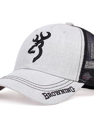 Бейсболка browning. gray/black.