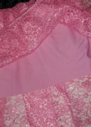 Плаття на дівчинку рожеве гіпюр2 фото