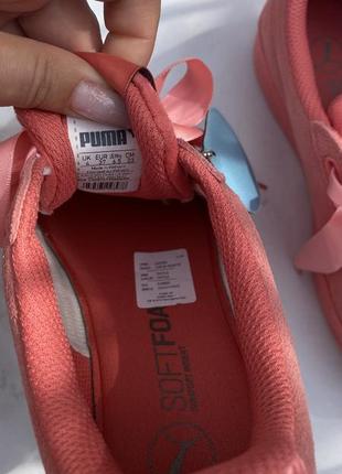 Кроссовки сникерсы кеды puma коралловые оригинал замша4 фото