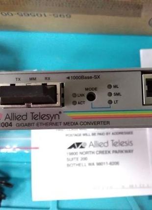 Оптоволоконний медіаконвертер allied telesis at-mc1004