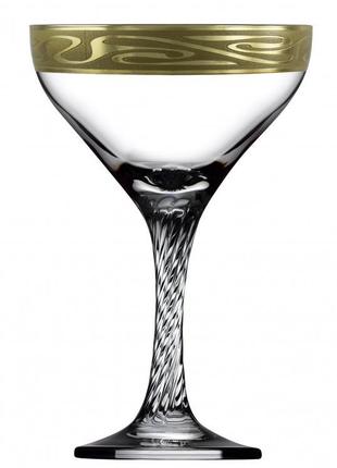 Набір келихів для мартіні, шампанського "лагуна" 280 мл 6 шт.