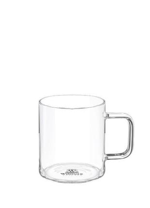 Чашка скляна thermo 250 мл (wl-888605)