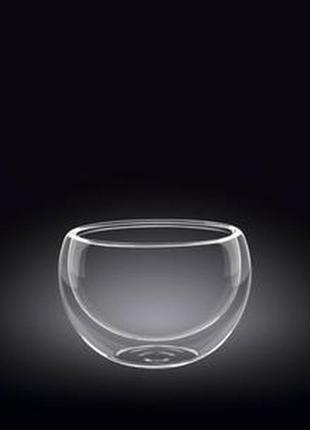 Склянка з подвійними стінками wilmax thermo 250 мл (wl-888755)