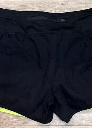 Женские спортивные двойные шорты с тайтсами nike dri - fit, м4 фото