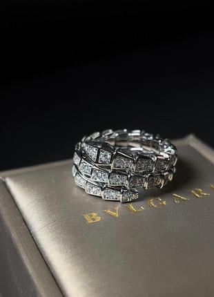 Каблучка bulgari кольцо булгарі