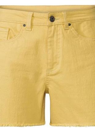 Шорти джинсові жовті