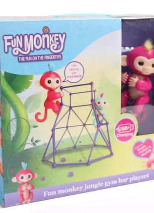 Комплект fingerlings jungle gym playset + інтерактивна мавпочк...