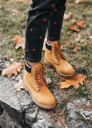 Ботинки timberland ginger fur черевики зимние с мехом