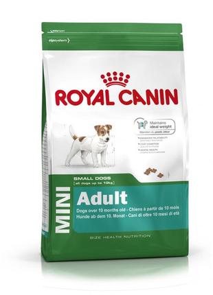 Сухой корм для собак royal canin mini adult взрослых собак мини пород до 10кг с 10мес до 8лет 2,0кг