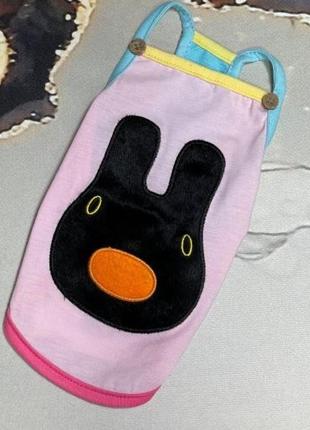 Майка для собак abby abby "заяц" рожевий