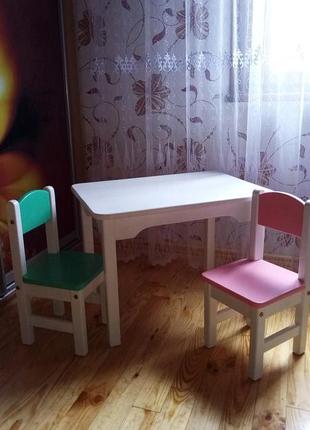 Детский стол дитячий столик з дерева