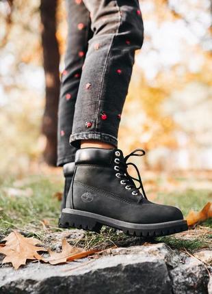 Черевики timberland black ботинки8 фото