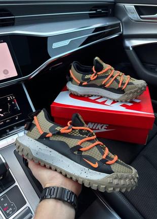 👕чоловічі кросівки nike acg mountain fly low khaki orange