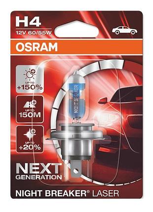 Галогенова лампа osram h4 64193nl-01b night breaker laser ng +...