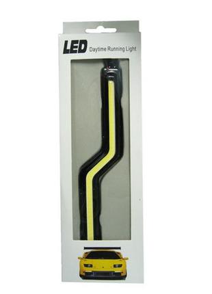 Ходові вогні headlight drl cob 18cm суцільне світло вигнуті white