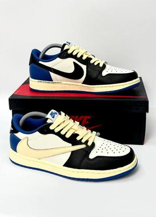 Кроссівки jordan 1 low x travis scott cactus jack4 фото