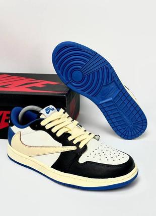 Кроссівки jordan 1 low x travis scott cactus jack1 фото