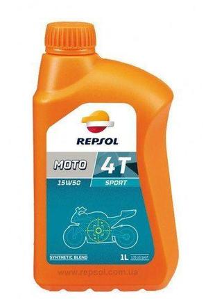 Масло моторне 4т repsol moto sport 4t 15w-50, 1л / rp180m51
