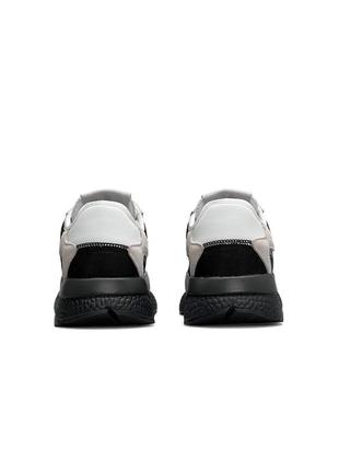 Чоловічі кросівки чорні з сірим adidas nite jogger black gray4 фото