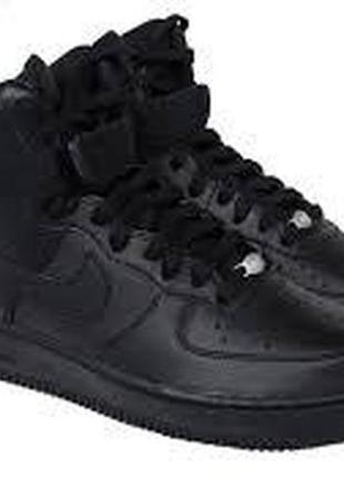Nike air force 1 high 07-чорні високі всесезонні з америки3 фото