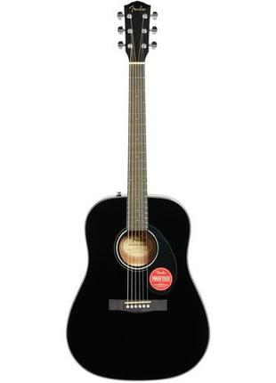 Гітара акустична fender cd-60s black wn (масив)