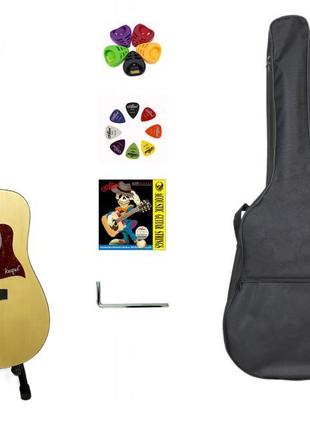 Гітара акустична kaspar ksp-41c nt - комплект (матове оздоблення)