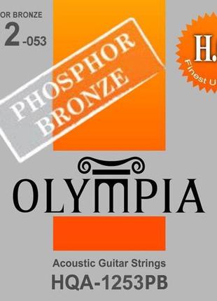 Струни для акустичної гітари olympia hqa1253pb