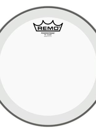 Пластик для барабана remo batter, powerstroke 4, clear, 10 dia...