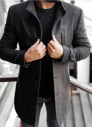 Чоловіче пальто важене з кашеміру стильне та якісне.пальто чол...2 фото