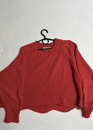 Червоний светр zara