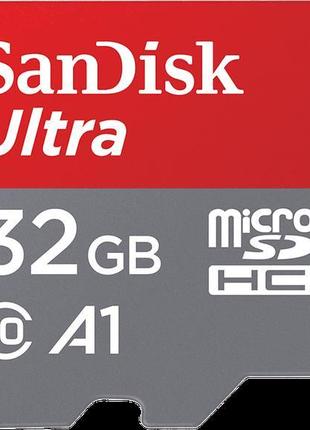 Карта пам'яті sandisk ultra a1 microsdxc 32gb c10 uhs-i (sdsqu...