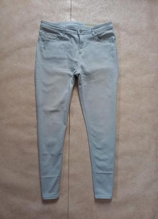 Брендовые мятные джинсы скинни с высокой талией esprit, 14 pазмер.