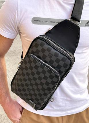 Сумка louis vuitton sling  канва / шкіра  упаковка пильовик