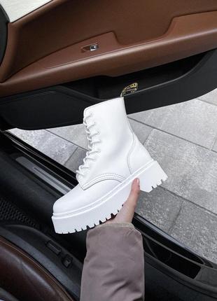 Ботинки dr. martens jadon white черевики