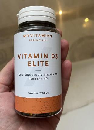 Вітамін д3 в капсулах elite