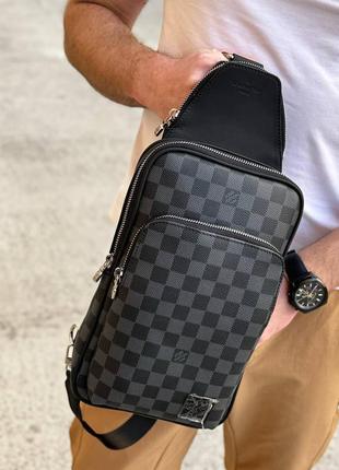 Сумка louis vuitton sling канва/кожа упаковка пыльник5 фото